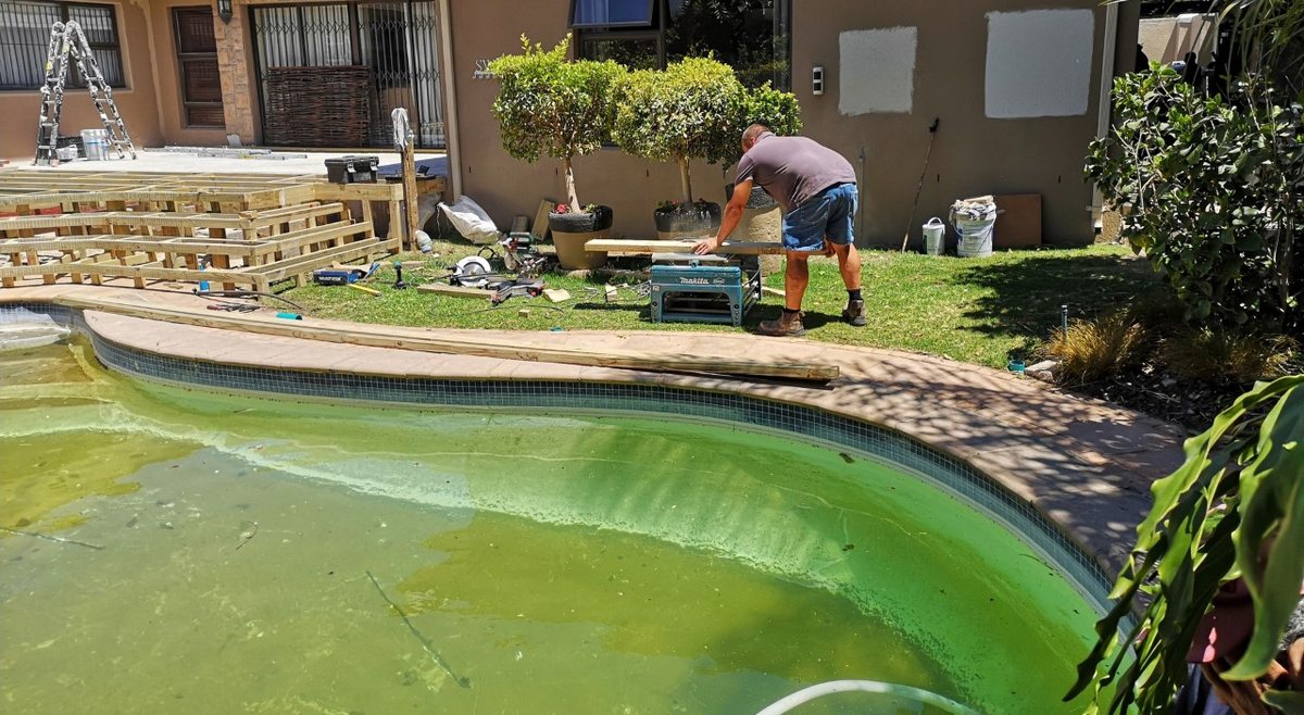 Pool before renovation