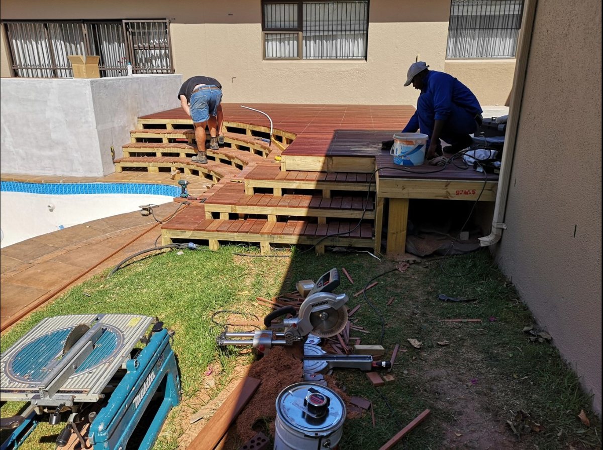 Pool decking renovation