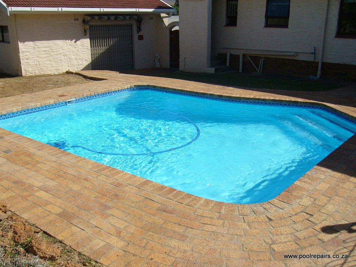 Completed pool repair project